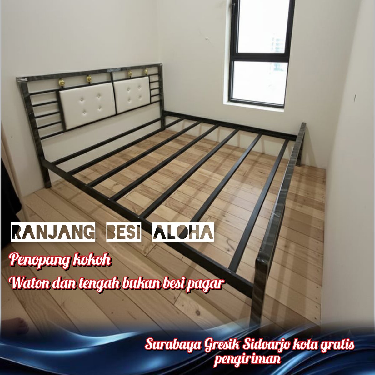 Aloha Ranjang Besi 180 X 200